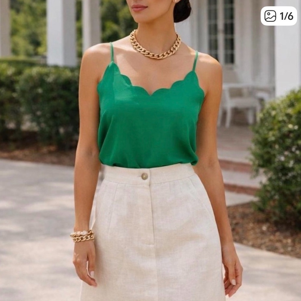 EUC J. Crew Women’s Green Tank Top, 0